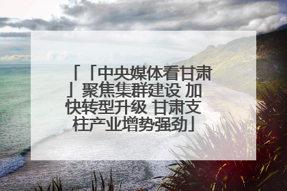 「中央媒体看甘肃」聚焦集群建设 加快转型升级 甘肃支柱产业增势强劲