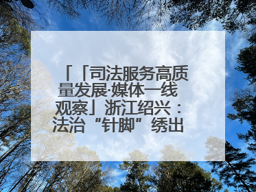 「司法服务高质量发展·媒体一线观察」浙江绍兴：法治“针脚”绣出纺织新天地