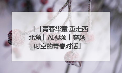 「青春华章·重走西北角」AI视频丨穿越时空的青春对话