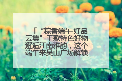 “粽香端午·好品云集”千款特色好物邂逅江南雅韵，这个端午来吴山广场解锁“浙里烟火气”