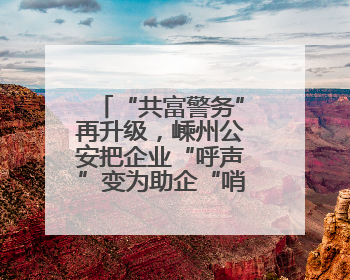 “共富警务”再升级，嵊州公安把企业“呼声”变为助企“哨声”