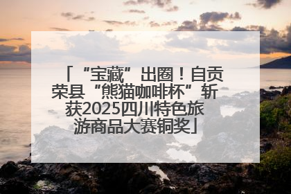 “宝藏”出圈！自贡荣县“熊猫咖啡杯”斩获2025四川特色旅游商品大赛铜奖