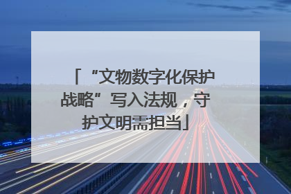 “文物数字化保护战略”写入法规，守护文明需担当