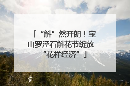 “斛”然开朗！宝山罗泾石斛花节绽放“花样经济”