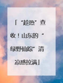 “趁热”查收！山东的“绿野仙踪”清凉感拉满