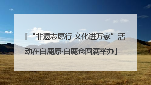 “非遗志愿行 文化进万家”活动在白鹿原·白鹿仓圆满举办