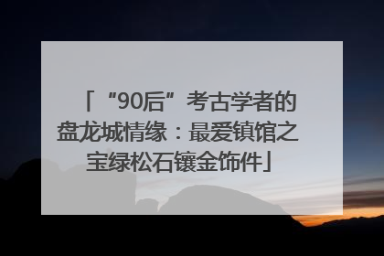 “90后”考古学者的盘龙城情缘：最爱镇馆之宝绿松石镶金饰件