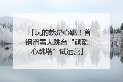 玩的就是心跳！首钢滑雪大跳台“顽酷心跳塔”试运营