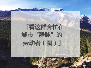 看这群奔忙在城市“静脉”的劳动者（图）