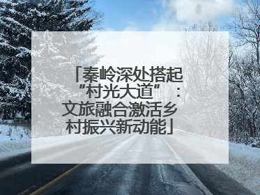 秦岭深处搭起“村光大道”：文旅融合激活乡村振兴新动能