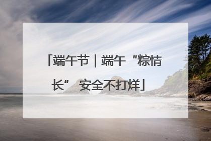 端午节｜端午“粽情长” 安全不打烊