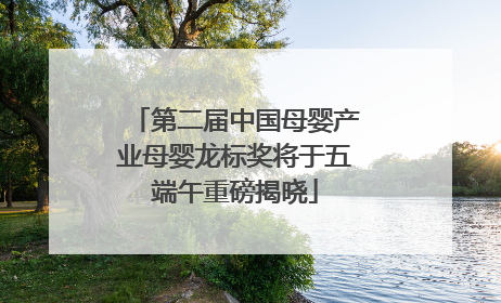 第二届中国母婴产业母婴龙标奖将于五端午重磅揭晓
