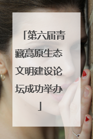 第六届青藏高原生态文明建设论坛成功举办
