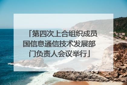 第四次上合组织成员国信息通信技术发展部门负责人会议举行
