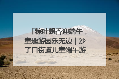 粽叶飘香迎端午，童趣游园乐无边｜沙子口街道儿童端午游园活动圆满落幕