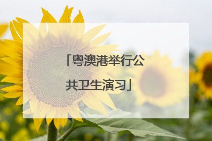 粤澳港举行公共卫生演习