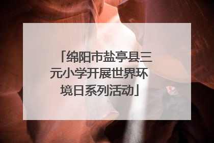 绵阳市盐亭县三元小学开展世界环境日系列活动