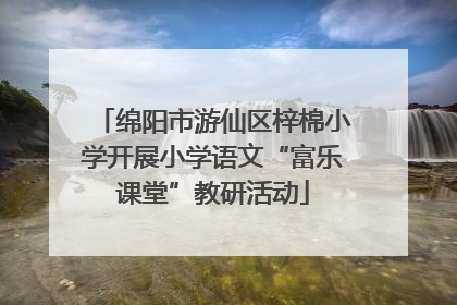绵阳市游仙区梓棉小学开展小学语文“富乐课堂”教研活动