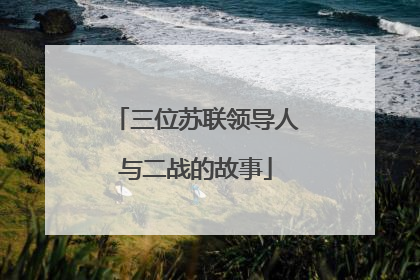 三位苏联领导人与二战的故事
