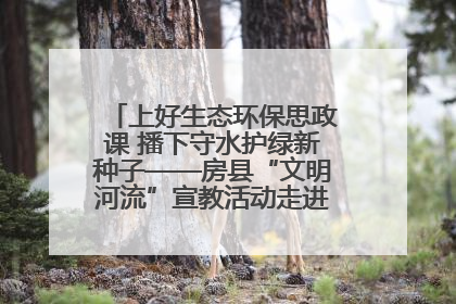 上好生态环保思政课 播下守水护绿新种子——房县“文明河流”宣教活动走进八一希望小学