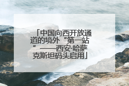 中国向西开放通道的境外“第一站”——西安·哈萨克斯坦码头启用