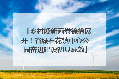 乡村焕新画卷徐徐展开！谷城石花镇中心公园奋进建设初显成效