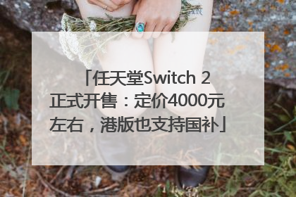 任天堂Switch 2正式开售：定价4000元左右，港版也支持国补