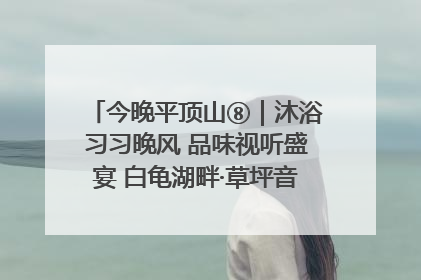 今晚平顶山⑧｜沐浴习习晚风 品味视听盛宴 白龟湖畔·草坪音乐会激情上演