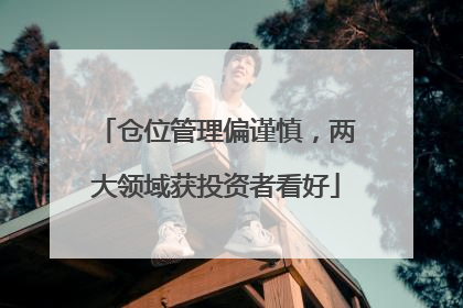 仓位管理偏谨慎，两大领域获投资者看好