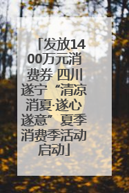 发放1400万元消费券 四川遂宁“清凉消夏·遂心遂意”夏季消费季活动启动