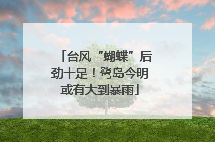 台风“蝴蝶”后劲十足！鹭岛今明或有大到暴雨