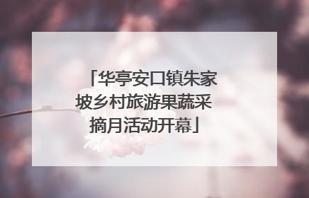 华亭安口镇朱家坡乡村旅游果蔬采摘月活动开幕