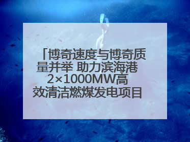博奇速度与博奇质量并举 助力滨海港2×1000MW高效清洁燃煤发电项目“双投”