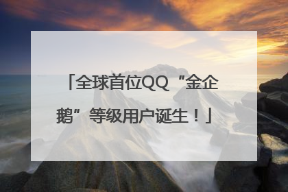 全球首位QQ“金企鹅”等级用户诞生！