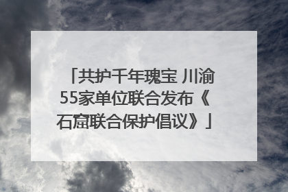 共护千年瑰宝 川渝55家单位联合发布《石窟联合保护倡议》