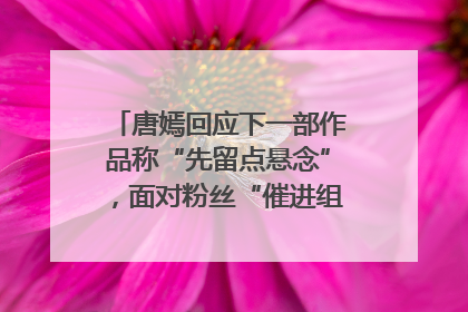唐嫣回应下一部作品称“先留点悬念”，面对粉丝“催进组”表示理解