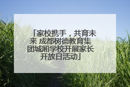 家校携手，共育未来 成都树德教育集团城厢学校开展家长开放日活动