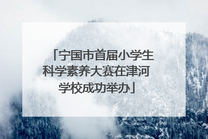 宁国市首届小学生科学素养大赛在津河学校成功举办