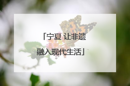 宁夏 让非遗融入现代生活