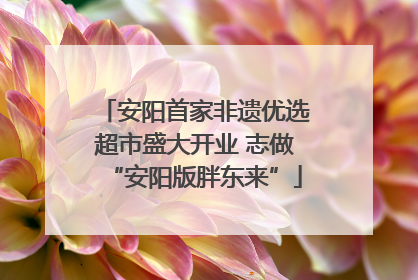 安阳首家非遗优选超市盛大开业 志做“安阳版胖东来”