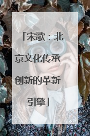 宋歌：北京文化传承创新的革新引擎