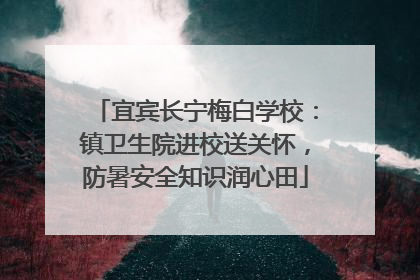 宜宾长宁梅白学校：镇卫生院进校送关怀，防暑安全知识润心田