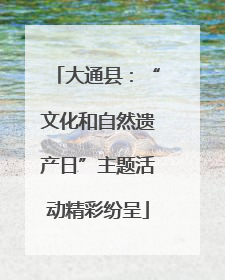 大通县：“文化和自然遗产日”主题活动精彩纷呈