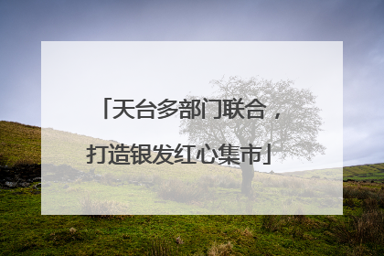 天台多部门联合，打造银发红心集市