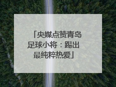 央媒点赞青岛足球小将：踢出最纯粹热爱