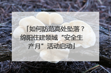 如何防范高处坠落？绵阳住建领域“安全生产月”活动启动