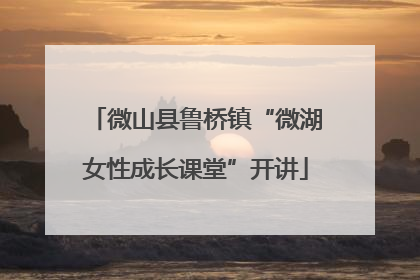 微山县鲁桥镇“微湖女性成长课堂”开讲