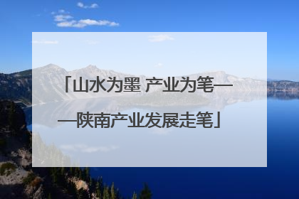 山水为墨 产业为笔——陕南产业发展走笔