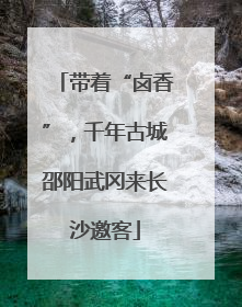 带着“卤香”，千年古城邵阳武冈来长沙邀客