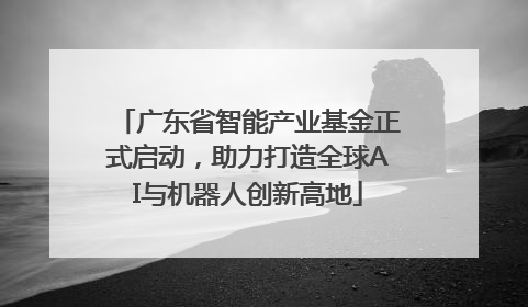 广东省智能产业基金正式启动，助力打造全球AI与机器人创新高地